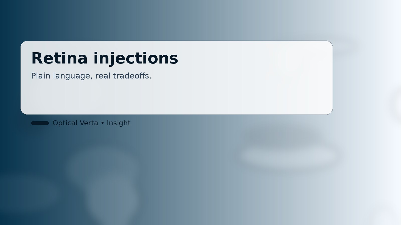 Cover image for Retina injections in plain language